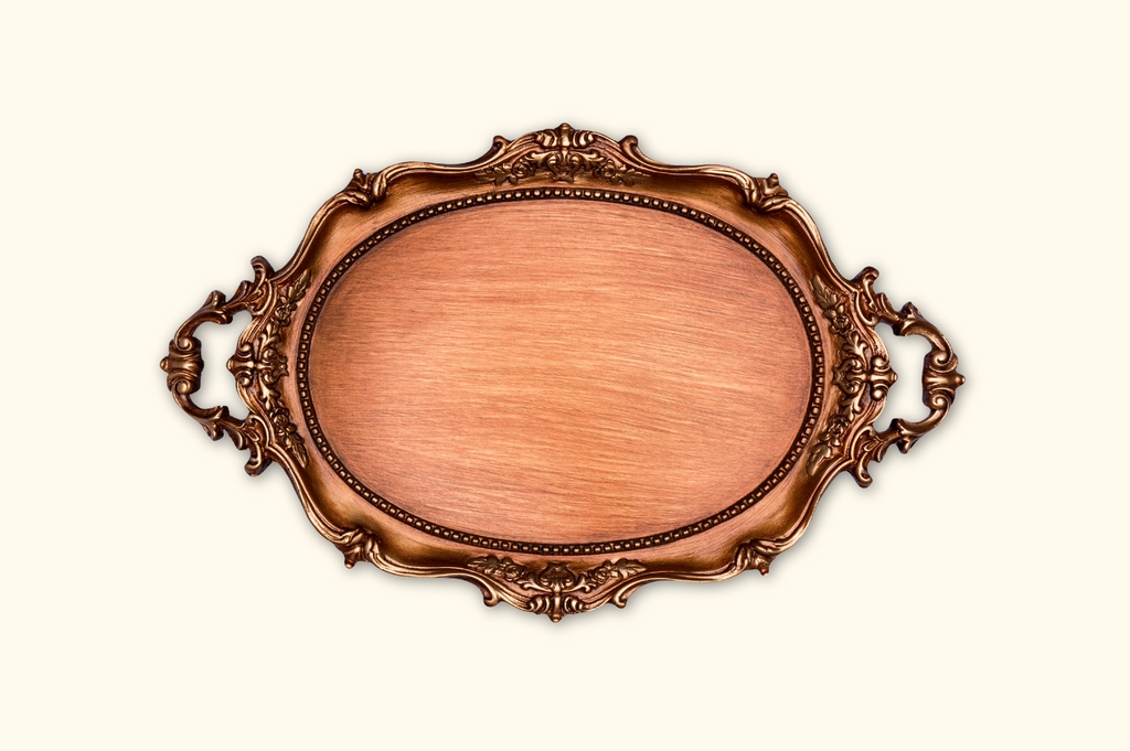 The Imperial Grace Tray - Antique Gold Serving Tray
