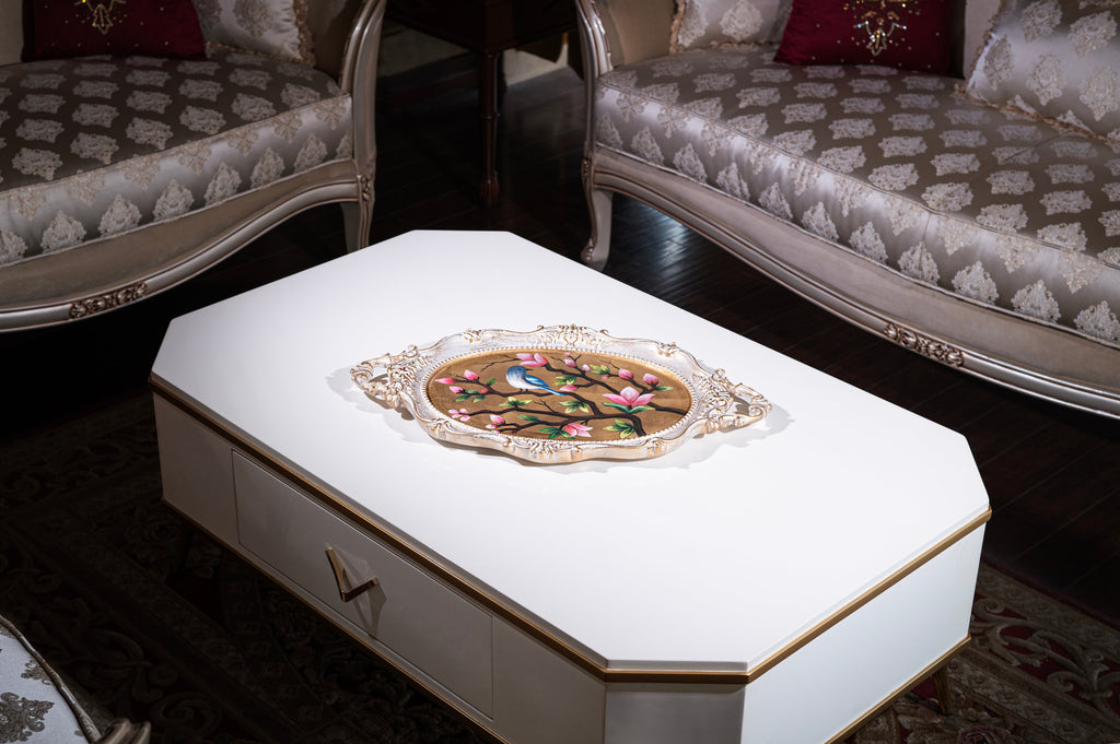 Whispers of Spring – Hand Painted Vintage Tray