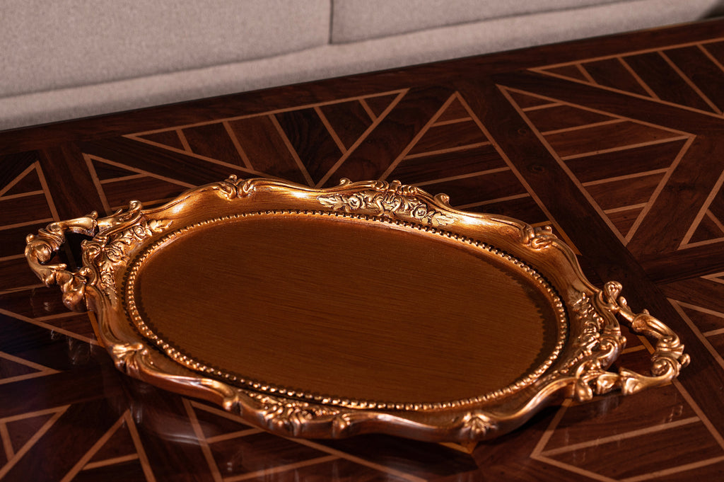 The Imperial Grace Tray - Antique Gold Serving Tray